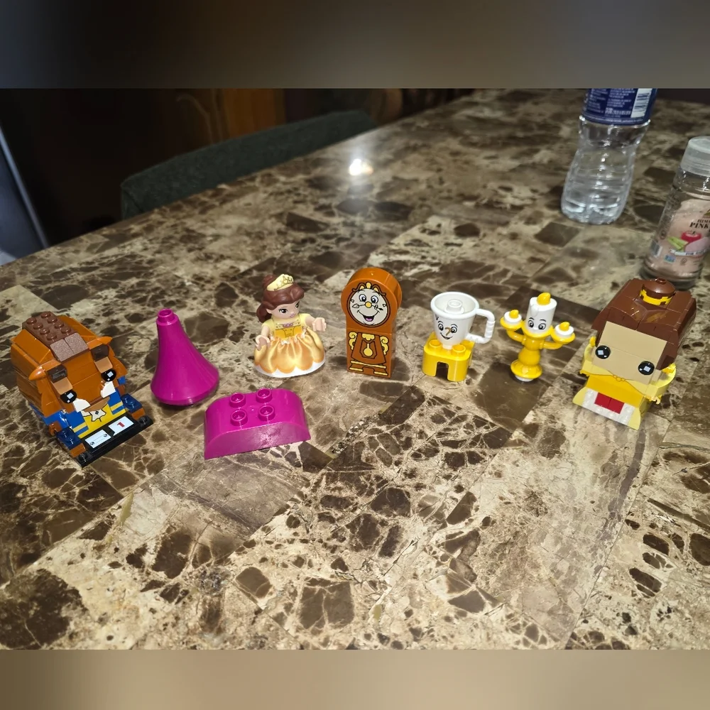 2017 LEGO BRICKHEADZ BEAUTY & BEAST PLUS 10960 DUPLO BELLS BALLROOM PIECES - Picture 5 of 10